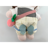 Boneka Plush Custom Berpakaian 20cm Boneka Unisex Pabrik OEM Boneka Kartun Isi Kapas PP Custom