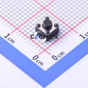 YTS1H0152BBG00 Tactile Switch SMD Switch Single Pole Single Throw Round Button 2.5N Vertical Mount - Product Image 1