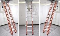 Escalier escamotable peu encombrant et économique pour grenier, hauteur de plafond 2,5-3,5 m, idéal pour la maison et l'atelier