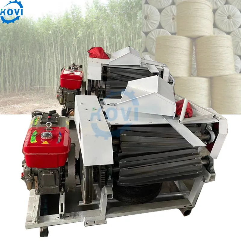 fresh hemp fiber separator fiber extracting machine jute decoration processing equipment hemp fiber decorticator machine