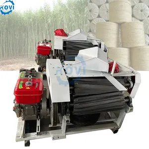 Verse Hennep Fiber Separator Fiber Extraheren Machine Jute Decoratie Verwerking Apparatuur Hennep Fiber Decorticator Machine