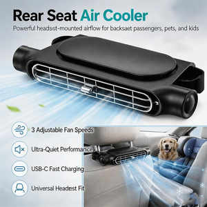 Seat Car Fan <b>USB</b> Plug-in 3 Windshield Rear Pillow <b>Heat</b> Dissipation Rear Seat Fan Suitable for Various Cars - Product Image 2
