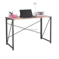 Bureau de travail moderne extensible et pliable, convertible, avec structure en fer, hauteur réglable, poste de travail gain de place pour étudiants