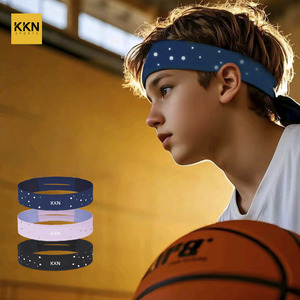 Fascia per Capelli Sportiva Personalizzabile KKN per Bambini, Fascia per Basket e Tennis, Riflettente Notturna, Antibatterica per Corsa - Product Image 1