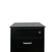 Boîte à colis en métal autoportante imperméable pour extérieur, 3 compartiments, boîte aux lettres antivol pour maison, villa, appartement, cour