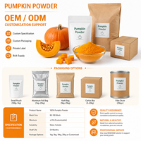 LongBio Pompoenpoeder Cucurbita Moschata Fruitpoeder 100% Zuiver Natuurlijk Voedingsmiddelkwaliteit Groentepoeder 80 Mesh Bulk OEM Leverancier