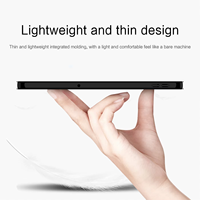 Étui en cuir pliable à trois volets Redmi Pad 2 SE 9,7 pouces 2026 avec support magnétique, fonction veille automatique, antichoc, anti-poussière, silicone + cuir PU