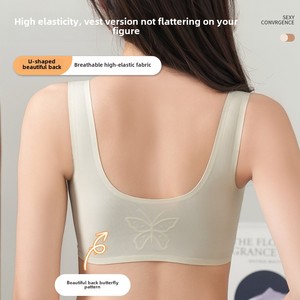 Sujetador de lactancia sin aros, fino, de verano, con cierre frontal, soporte elevador, talla grande, estilo chaleco, copa 3/4, estampados de animales, con botones, directo de fábrica - Product Image 4