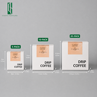 Sachets de café filtre personnalisés imprimés avec filtre haute barrière - Sachet de café à oreilles suspendues de qualité alimentaire pour torréfacteurs spécialisés 10g 12g