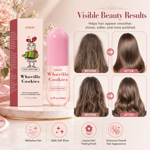 Spray Capillaire Bio Effet Soie OEM ODM pour Contrôle des Frisottis, Brillance, Protection Thermique, Coiffage Léger et Extensions Capillaires - Product Image 2