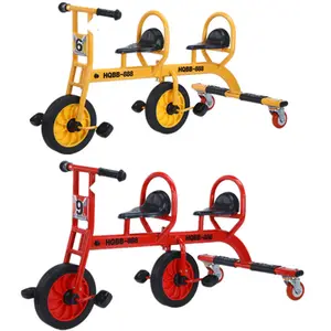 Nhà sản xuất mẫu giáo trẻ em ba bánh đôi giáo dục mầm non ba bánh trẻ em ngoài trời Xe đạp trẻ em xe đồ chơi
