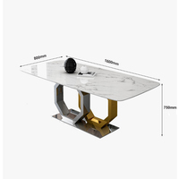 Base de table de salle à manger de luxe en acier inoxydable argenté, design moderne et personnalisé, pour hôtel, extérieur, 6 places, pour salon et atelier