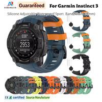Silikon Schnellverschluss Gummi-Uhrenarmbänder für Garmin Instinct 3 AMOLED Solar 45mm 50mm Smartwatch Quickfit Armband