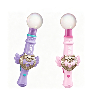 Baguette à bulles électrique, jouet à bulles automatique, style princesse mignon, jouet d'été pour jouer en plein air, pour enfants, jeu de plage - Product Image 1