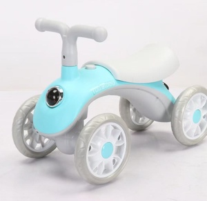 Vélo d'équilibre pour enfants de <span class=keywords><strong>1</strong></span> à 3 ans sans pédales, draisienne à quatre roues pour bébé, trotteur pour bébé, voiture à roulettes pour bébé - Product Image 3
