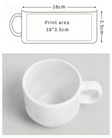 Livraison Gratuite – Lots de Tasses Blanches en Céramique de 4 oz pour Sublimation, Empilables, Idéales pour Café et Thé