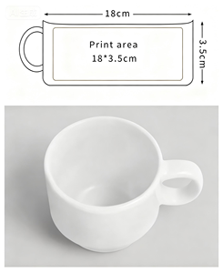 Spedizione Gratuita <span class=keywords><strong>Tazze</strong></span> Vuote <span class=keywords><strong>per</strong></span> Sublimazione <span class=keywords><strong>da</strong></span> 4oz, <span class=keywords><strong>Tazze</strong></span> Impilabili in Ceramica Bianca <span class=keywords><strong>per</strong></span> Sublimazione di <span class=keywords><strong>Caffè</strong></span> e Tè - Product Image 2