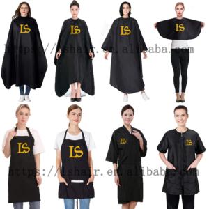 Capa <span class=keywords><strong>de</strong></span> Barbero Profesional Personalizada con Logotipo, Capa <span class=keywords><strong>de</strong></span> Peluquería Impermeable con Cierre Ajustable <span class=keywords><strong>en</strong></span> el Cuello para Salón y Corte <span class=keywords><strong>de</strong></span> Cabello <span class=keywords><strong>en</strong></span> Casa - Product Image 2