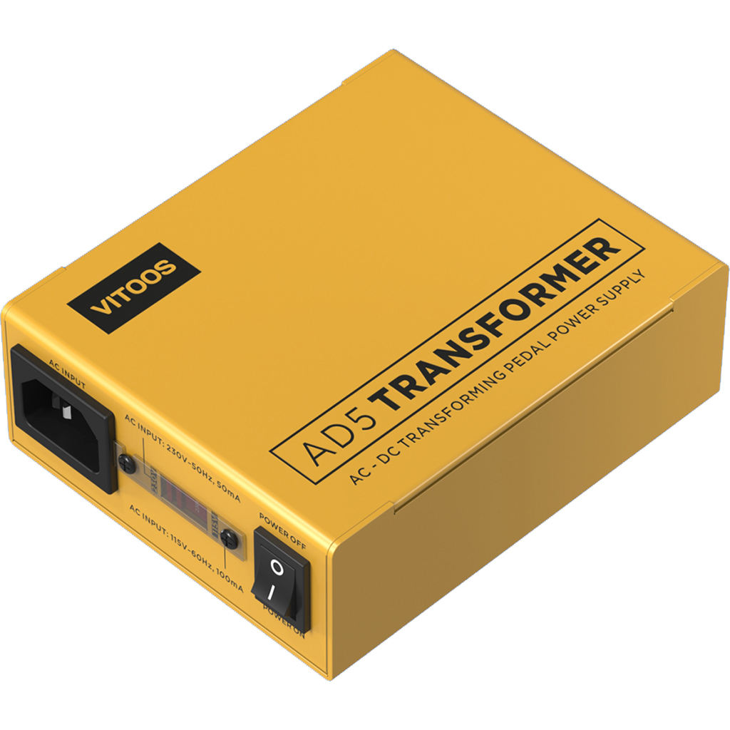 VITOOS AD5 변압기 AD5T 효과 페달 전원 공급 장치 완전 절연 필터 리플 소음 감소 고성능 디지털 Effector|  Alibaba.com