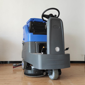 Ride On Floor Scrubber 42 In 48V Battery Electric Warehouse Workshop Cleaning Machine - Product Image 1