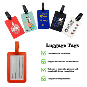 Bán buôn du lịch tùy chỉnh cứng PVC in hình dạng hành lý tag rõ ràng PVC Cruise tag chủ Vali chủ Túi hành lý tag - Product Image 4