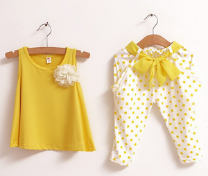 ชุดเสื้อผ้าเด็กนำเข้าจากเกาหลีของกูเกิลพร้อมดอกไม้ประดิษฐ์ - Product Image 5