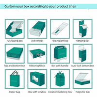 Caja de Papel Plegable de Cartón Laminado, Embalaje Reciclado, Tamaño Personalizado, Caja de Regalo de Cartón Corrugado Brillante Ecológica