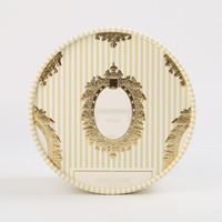 Boîte cylindrique en chocolat pour pâtisserie, emballage alimentaire, boîte cylindrique simple couche blanche avec impression bronzée
