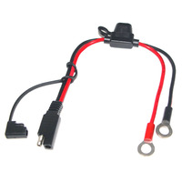 Connecteur SAE 2 broches à joint torique Terminal fil de faisceau de déconnexion rapide pour câble de charge de batterie de voiture de moto 12AWG