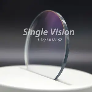 KMD 스톡 광학 렌즈 근시 원시 1.61 표준 단일 비전 렌즈