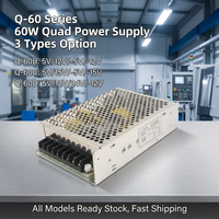 Q-60 Quad AC-DC Alimentation 5V Réglable 60W Utilisation de l'industrie