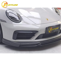 Kit carrosserie pour Porsche 911 992 en fibre de carbone sèche, comprenant lèvre avant, diffuseur arrière, jupes latérales et pare-chocs, tout neuf