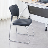 Chaise de bureau Shell, chaise de bureau ergonomique empilable pour réunions du personnel, formation, études sur ordinateur, usage domestique