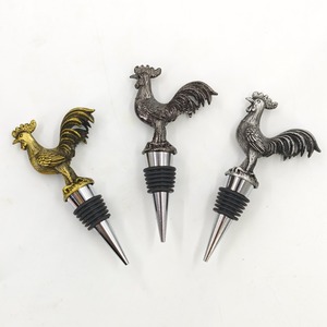 Tappo per Bottiglia di Vino a Forma di Gallo in Lega di Zinco e Acciaio Inossidabile - Conservatore Riutilizzabile per Vino e Champagne - Product Image 5