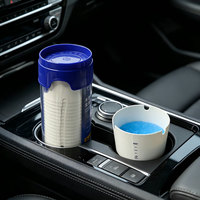 Cendrier de voiture jetable avec logo personnalisé, universel, coupe-vent, anti-fuite, pour véhicule