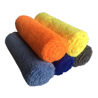 40*40cm 400gsm Microfiber Car Wash Towel Rags High Quality Edgeless Kitchen Towel Long Short Pile Towel