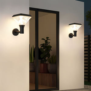 Vente en gros Lampes murales solaires AC LED modernes et lampes de jardin pour l'éclairage de nuit extérieur à la maison (étanche IP65) - Product Image 5