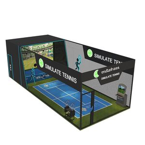 Equipo de Juego de <span class=keywords><strong>Tenis</strong></span> de Proyección para Interiores, Simulación de Práctica, Sala de Experiencia Interactiva, Jaula de Juego Inteligente y Moderna, Virtual - Product Image 2