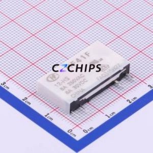 HF41F/12-HS Power Relay SIP,5x28mm Relay 12V 1 Normally Open: 1A (SPST-Normally Open)::: 4 6A-30VDC/6A-250VAC - Product Image 1