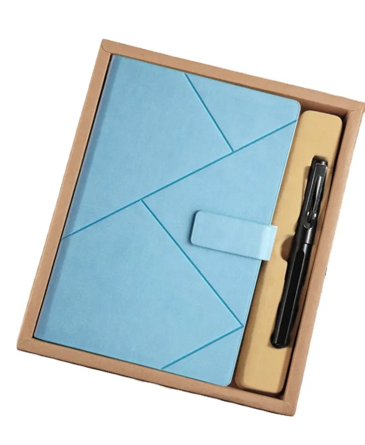 Cuaderno de diseño con caja de regalo, agenda de diseño A5, mejor giro de escritura, regalo de lujo de marca de hotel, promoción, B5