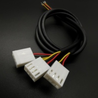 Kustom Molex 5501 KK 254 2510 Crimp 2/3/4Pin Terminal menghubungkan kawat Harness 1M untuk LED