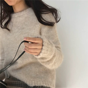 <span class=keywords><strong>Pull</strong></span>-over d'hiver <span class=keywords><strong>pour</strong></span> femmes Automne <span class=keywords><strong>Alpaga</strong></span> épais Couleur <span class=keywords><strong>Laine</strong></span> Mohair <span class=keywords><strong>Pull</strong></span> personnalisé Tricot moelleux à manches longues Chandails <span class=keywords><strong>pour</strong></span> femmes grande taille - Product Image 3