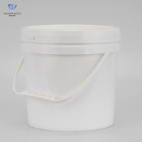 Seau en plastique PP de qualité alimentaire 5L avec poignée Seau d'emballage rond de haute qualité avec couvercle