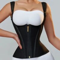 Faja Moldeadora con Cremallera, Cincher Postquirúrgico Etapa 2, Corsé Colombiano, Chaleco Reductor de Cintura para Mujer