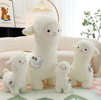 Boneka Domba Unta Alpaka Lucu, Mainan Boneka Lembut Kawaii Kartun, Isian Kapas PP, Hadiah untuk Anak Perempuan, ODM Dapat Disesuaikan