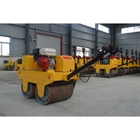 Rouleau compresseur vibrant à double tambour QIYUN Changchai avec moteur haute puissance et transmission hydraulique