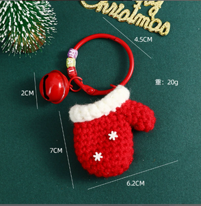 Poupée de Noël ornement porte-clés accessoire cadeau pour les amateurs d'artisanat couture et tissage jouets - Product Image 6