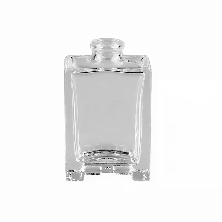 Source Empty Small Glass Bottle 22ml Rectangle Oem Transparent Perfume Oil Glass  Bottles on m.