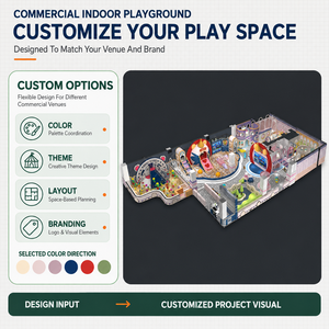 Parque Infantil Interior de Alta Calidad, Diseño de Oso Adorable, Multifuncional, Castillo de Juegos, Laberinto, Área de Juegos Suave, Tamaño y Capacidad Personalizables - Product Image 2