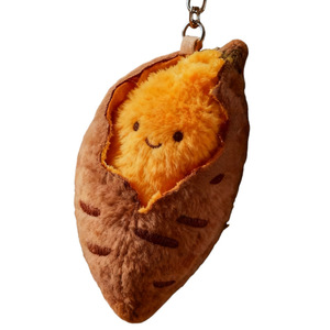 Porte-clés en peluche Patate Douce Grillée, Breloque de Sac en Peluche Douce avec Coton, Unisexe pour Jeunes de 15 à 35 Ans - Product Image 5